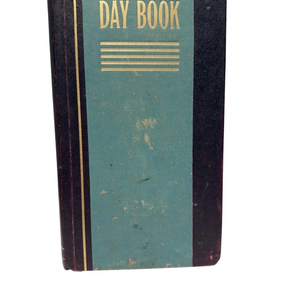 Vintage Shaws No S 300 Day Book Account Ledger 500 Page Long Format USA‎ Office